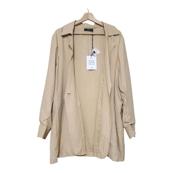 ABLE Micah Drapey Blazer in Oat Milk - Size XXL Lightweight Boyfriend - New $158 - Picture 8 of 10